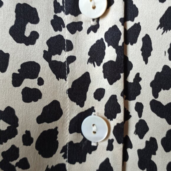 'MEL & LISA ESSENTIALS' Collarless Silk Blouse Size 8 Semi Fitted *Flawless - Picture 6 of 14